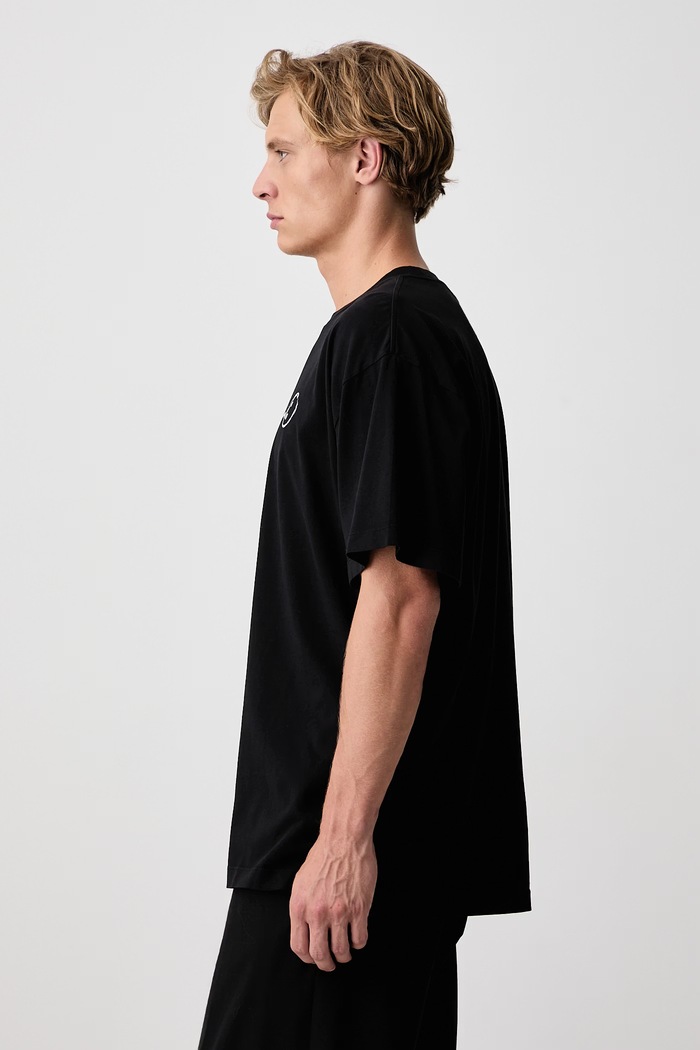 T-shirt bawełniany męski MM6 Maison Margiela SH0GC0077.M20258 czarny