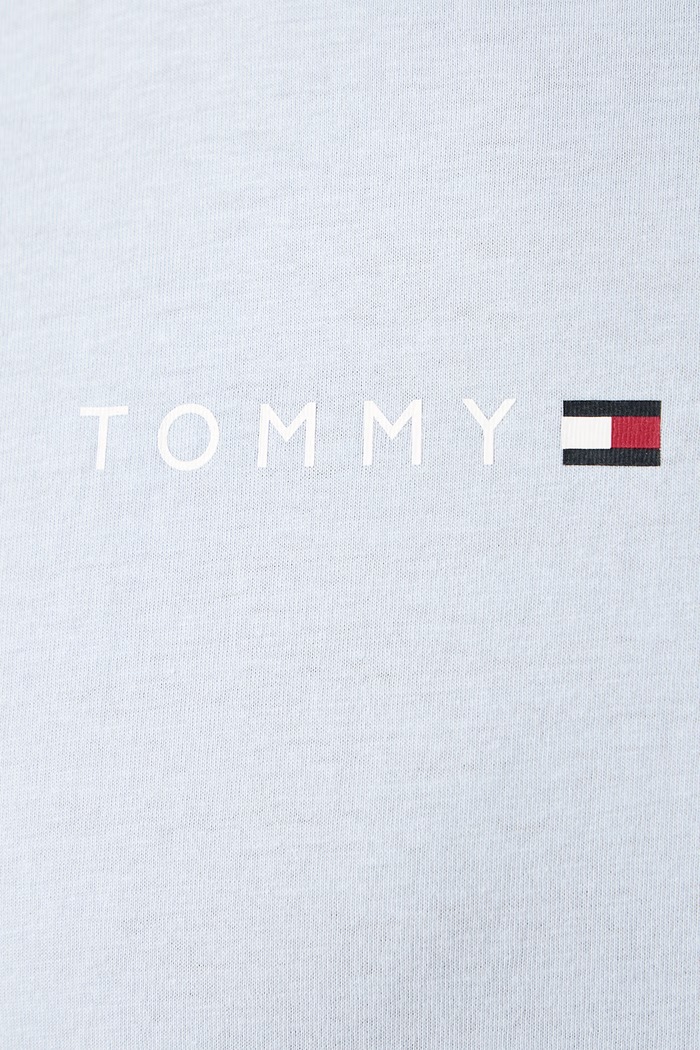 T-shirt męski bawełniany Tommy Hilfiger niebieski UM0UM03685