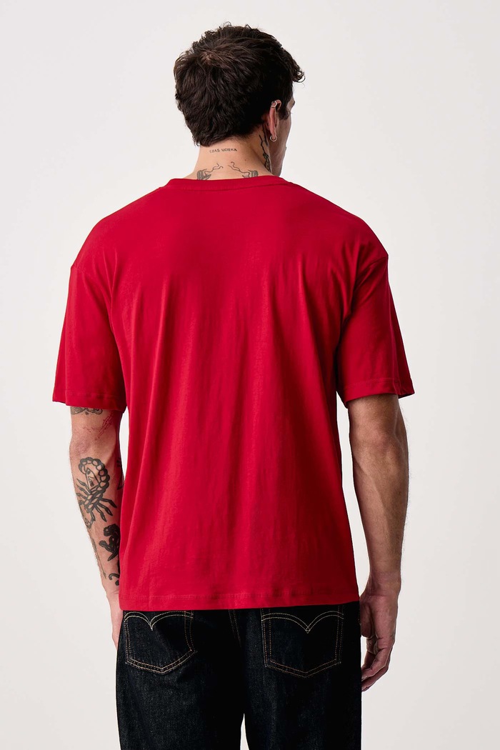 Odzież Tommy Hilfiger T-shirt męski bawełniany UM0UM03685 czerwony