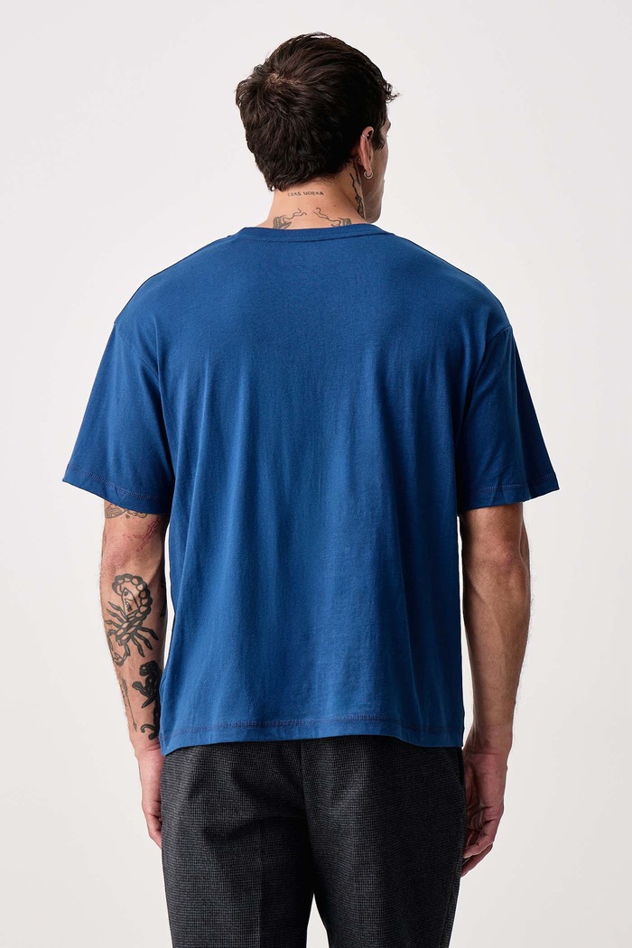 Odzież Tommy Hilfiger T-shirt męski bawełniany UM0UM03685 niebieski