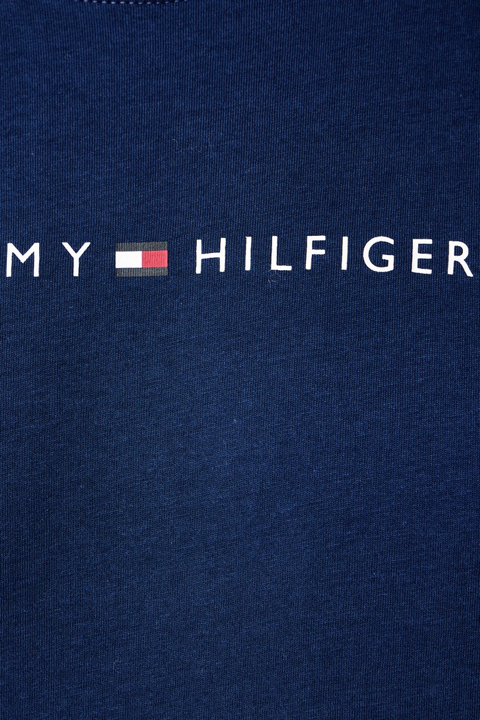 T-shirt męski bawełniany Tommy Hilfiger niebieski UM0UM03685