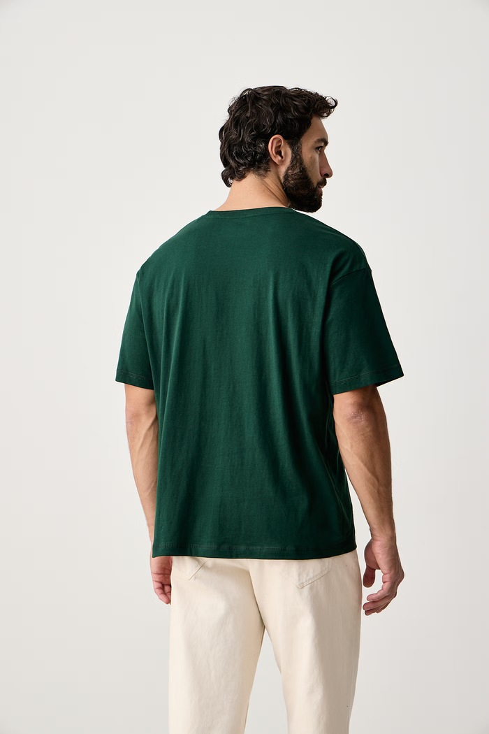 Odzież Tommy Hilfiger T-shirt męski bawełniany UM0UM03685 zielony