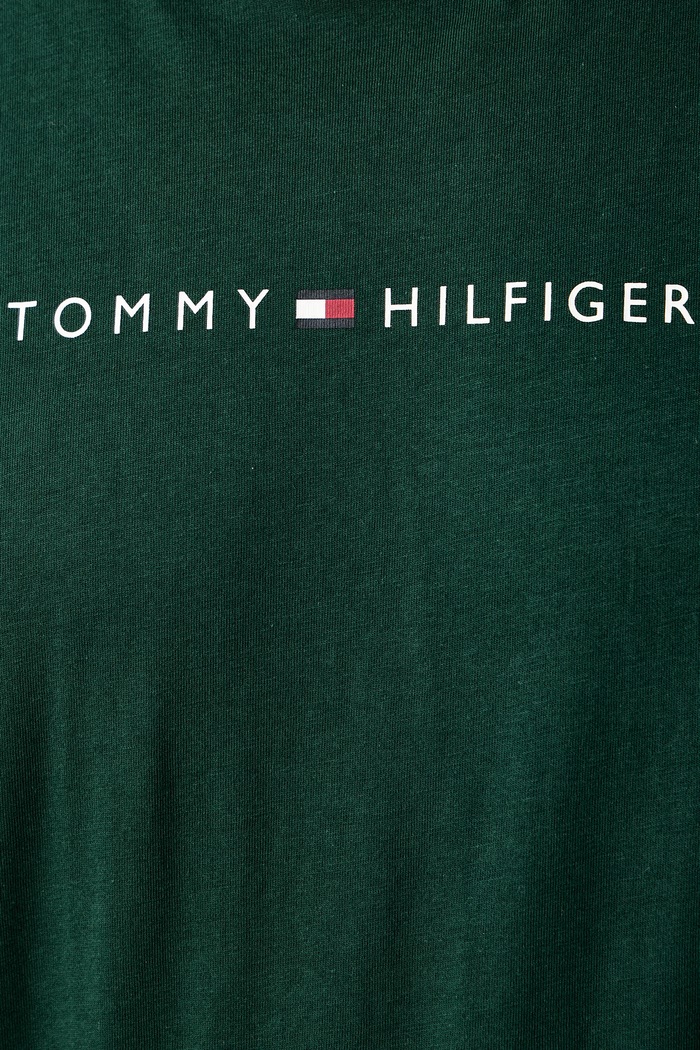 T-shirt męski bawełniany Tommy Hilfiger zielony UM0UM03685