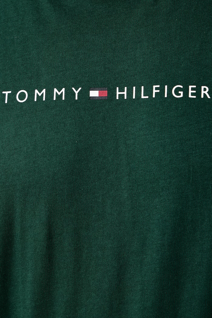 T-shirt męski bawełniany Tommy Hilfiger zielony UM0UM03685
