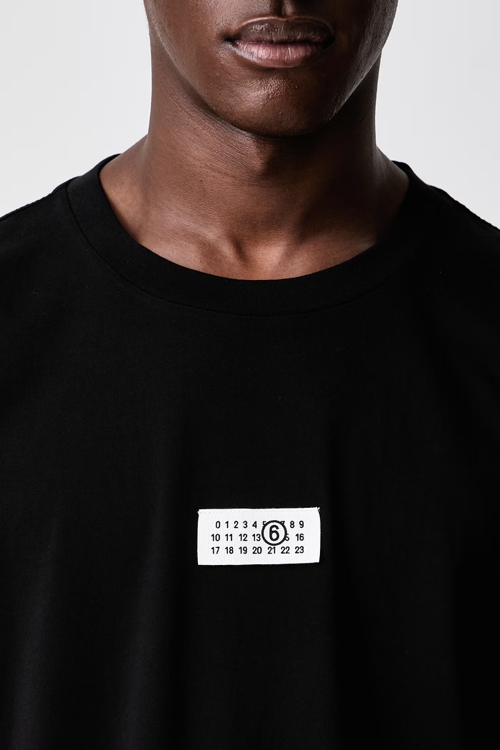 T-shirt męski bawełniany MM6 Maison Margiela czarny SH0GC0071.M20258