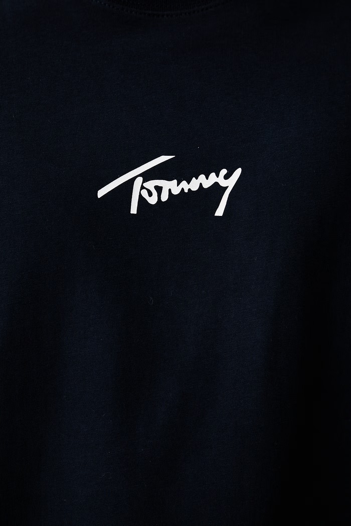 Tommy Jeans tričko pánské bavlněné DM0DM23598 námořnická modř