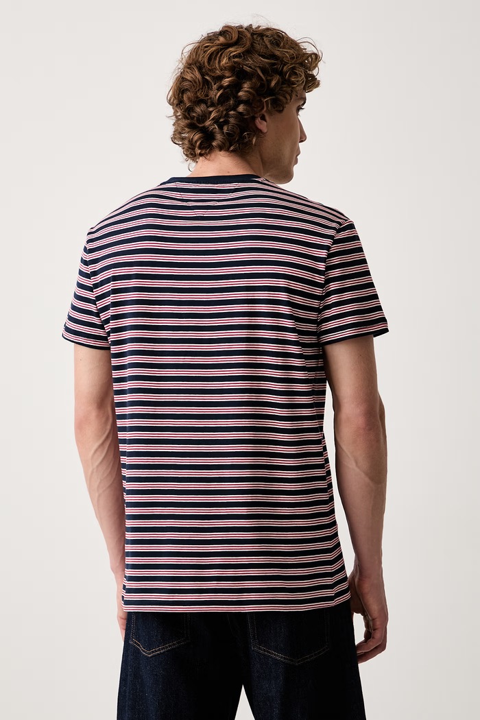 Odzież Tommy Jeans T-shirt męski bawełniany DM0DM23562 granatowy