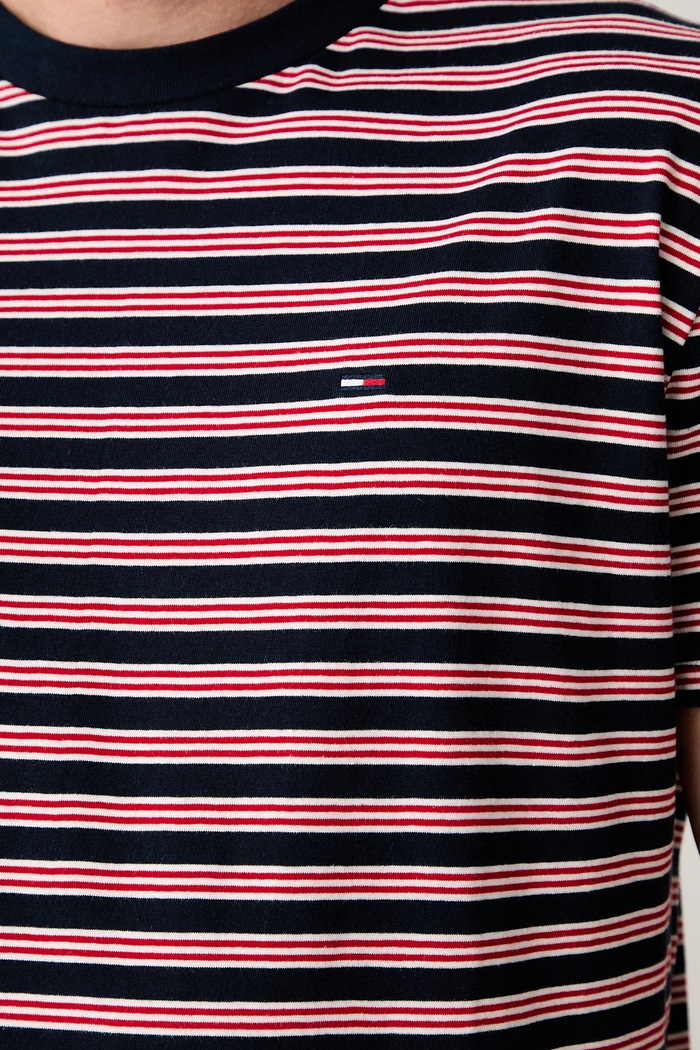 Tommy Jeans T-shirt męski bawełniany DM0DM23562 granatowy