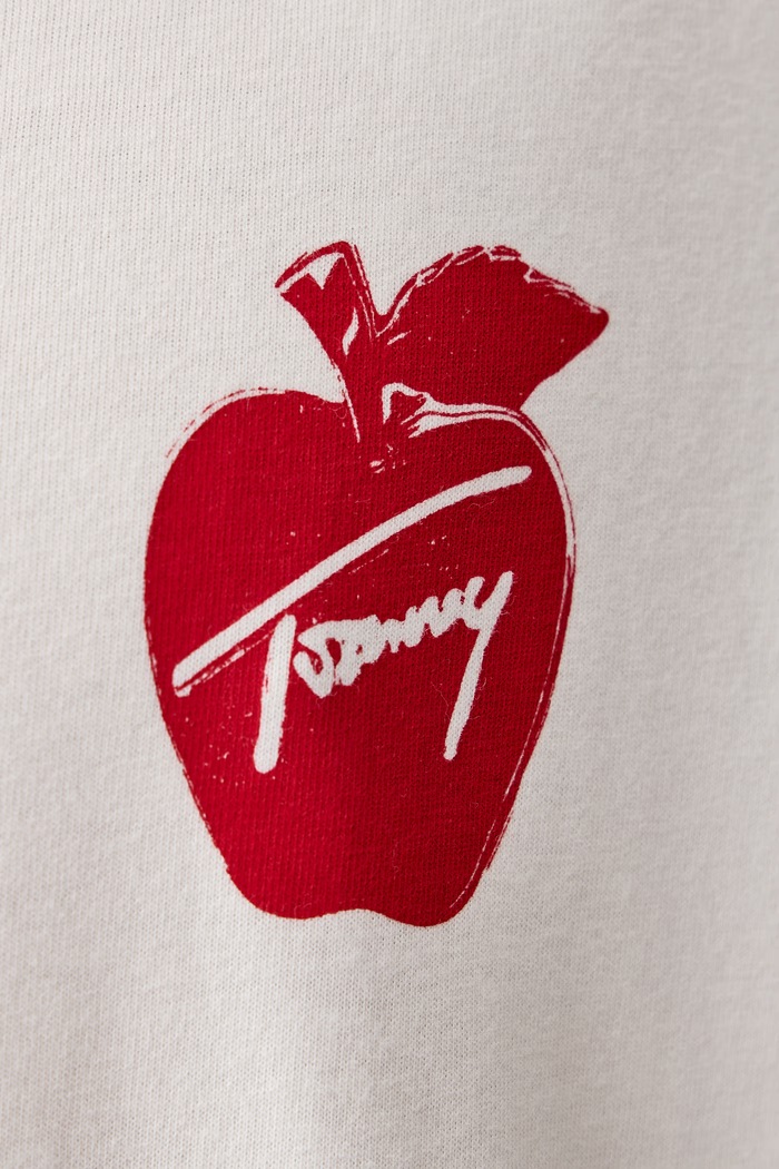 T-shirt męski bawełniany Tommy Jeans beżowy DM0DM23555