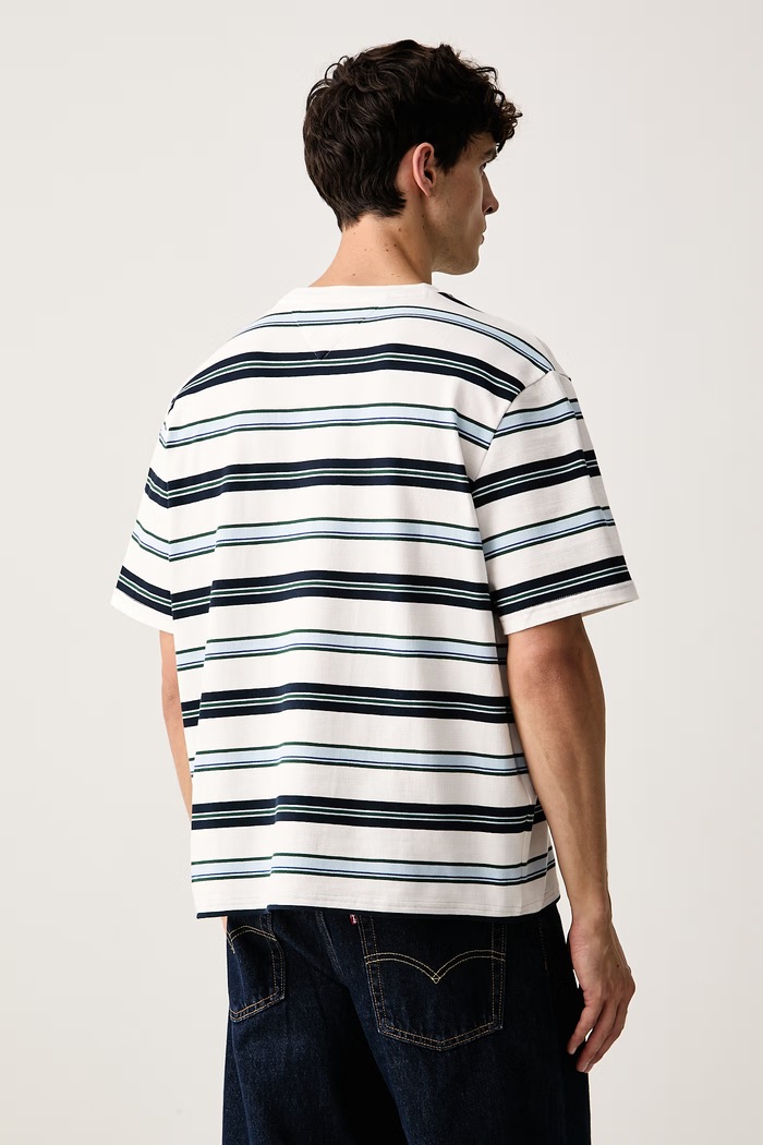 Oblečenie Tommy Jeans tričko pánske bavlnené s elastanom DM0DM23553 biela