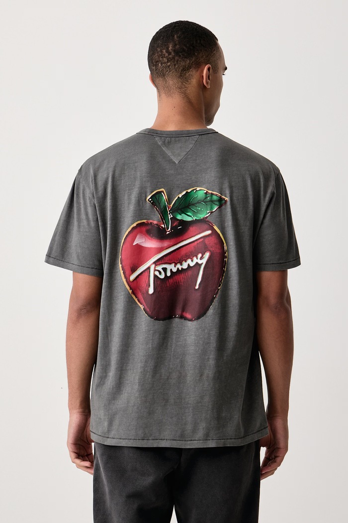Tommy Jeans T-shirt męski bawełniany szary DM0DM23551