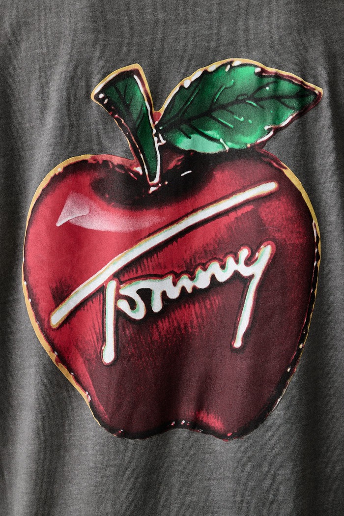 T-shirt męski bawełniany Tommy Jeans szary DM0DM23551