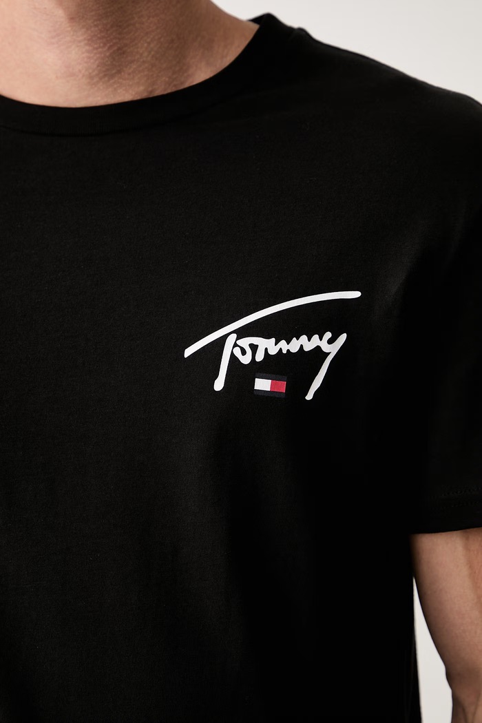Tommy Jeans tričko pánské bavlněné DM0DM23550 černá
