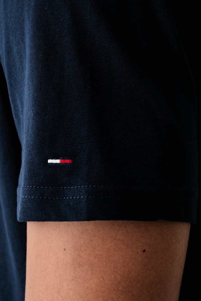 Tommy Jeans tričko pánské bavlněné DM0DM23542 námořnická modř