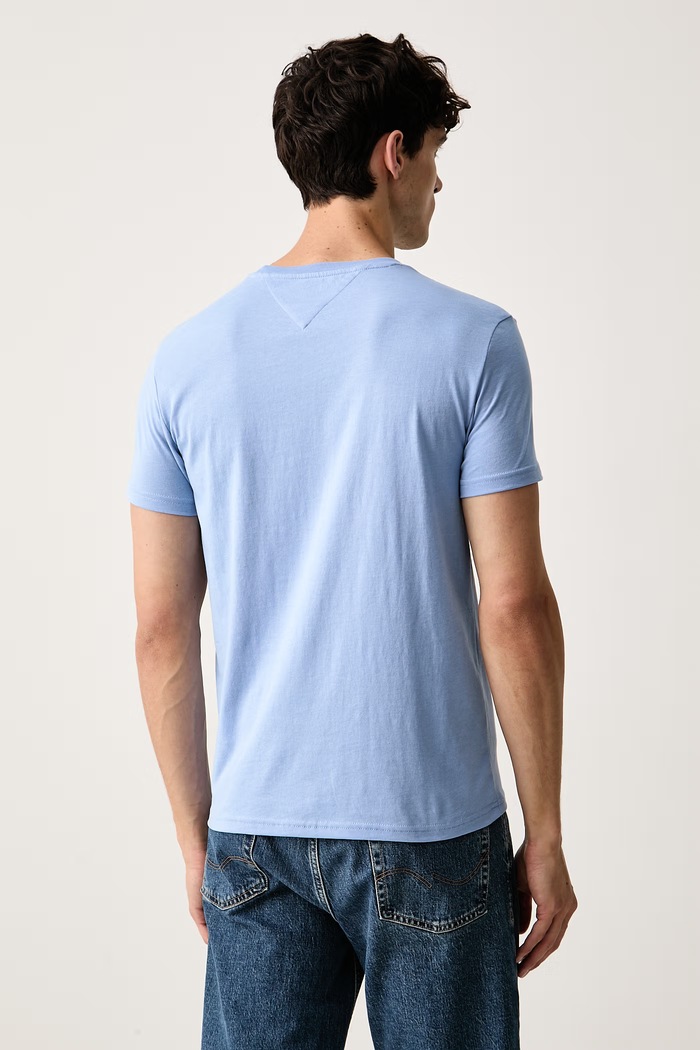 Oblečenie Tommy Jeans tričko pánske s bavlnou DM0DM20363. modrá