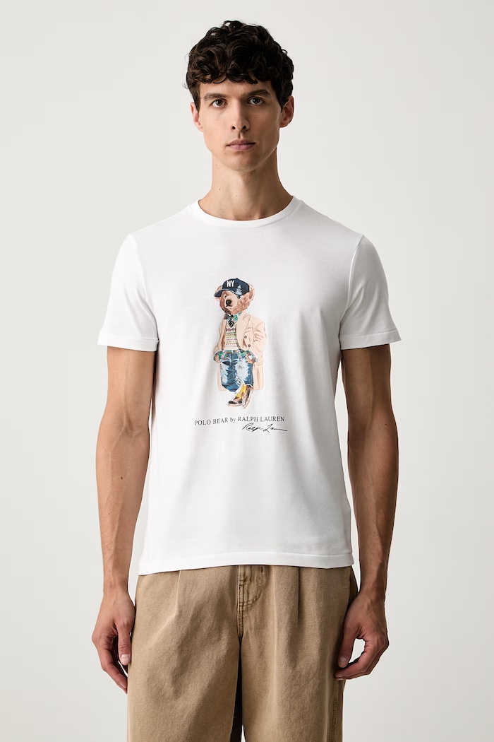 Polo Ralph Lauren T-shirt męski bawełniany biały 710B30192