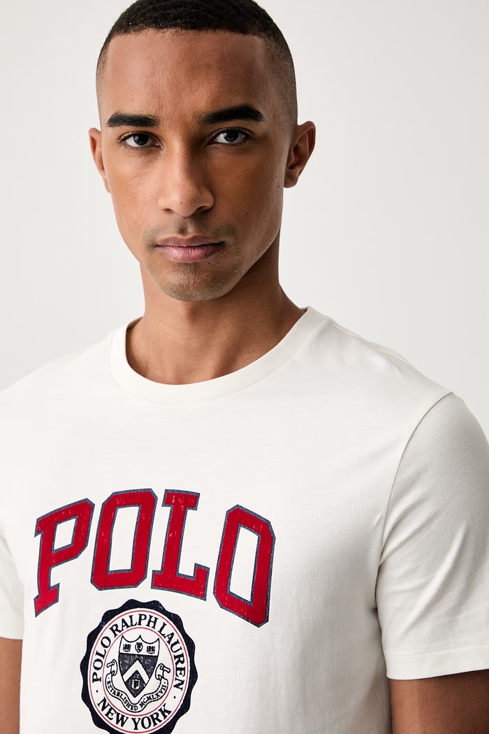Polo Ralph Lauren футболка мужская хлопковая бежевый 710B30185