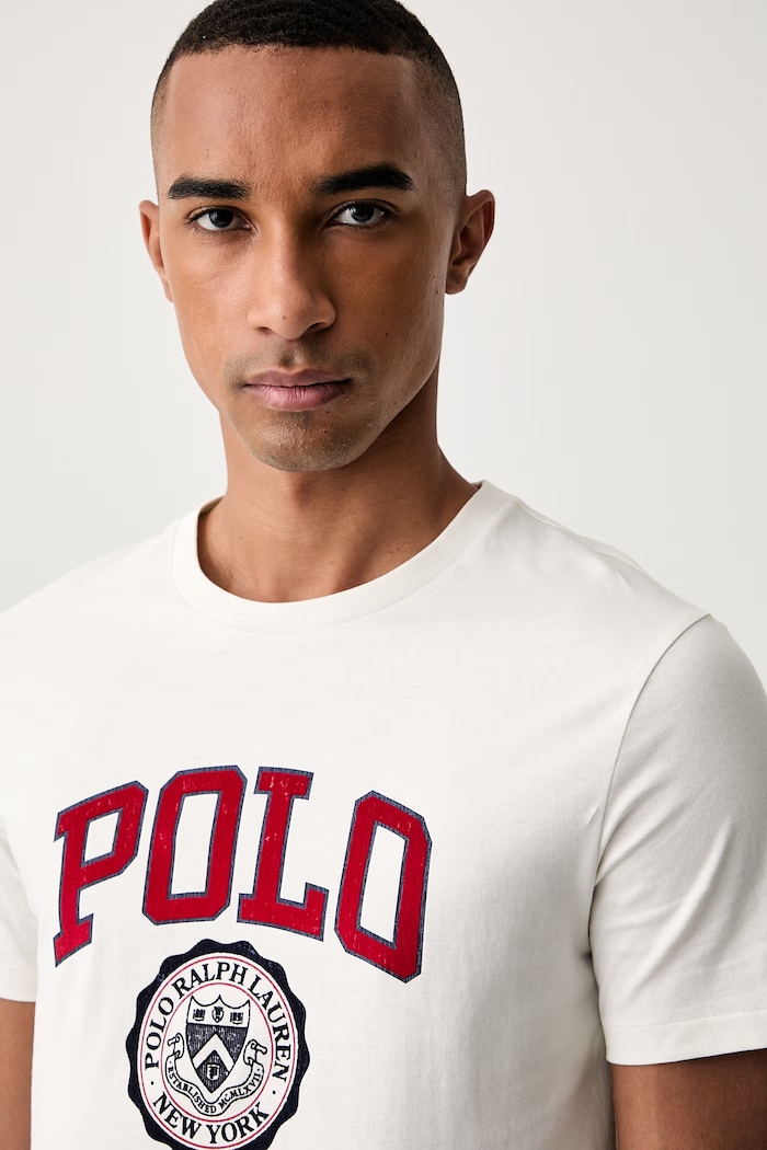 Polo Ralph Lauren футболка мужская хлопковая бежевый 710B30185