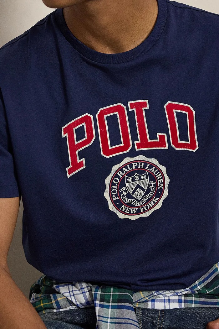 Polo Ralph Lauren T-shirt męski bawełniany granatowy 710B30185
