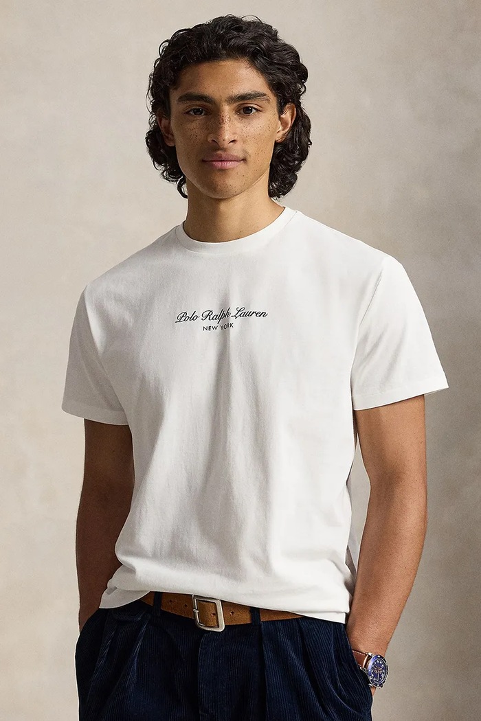 Polo Ralph Lauren T-shirt męski bawełniany biały 710B26090