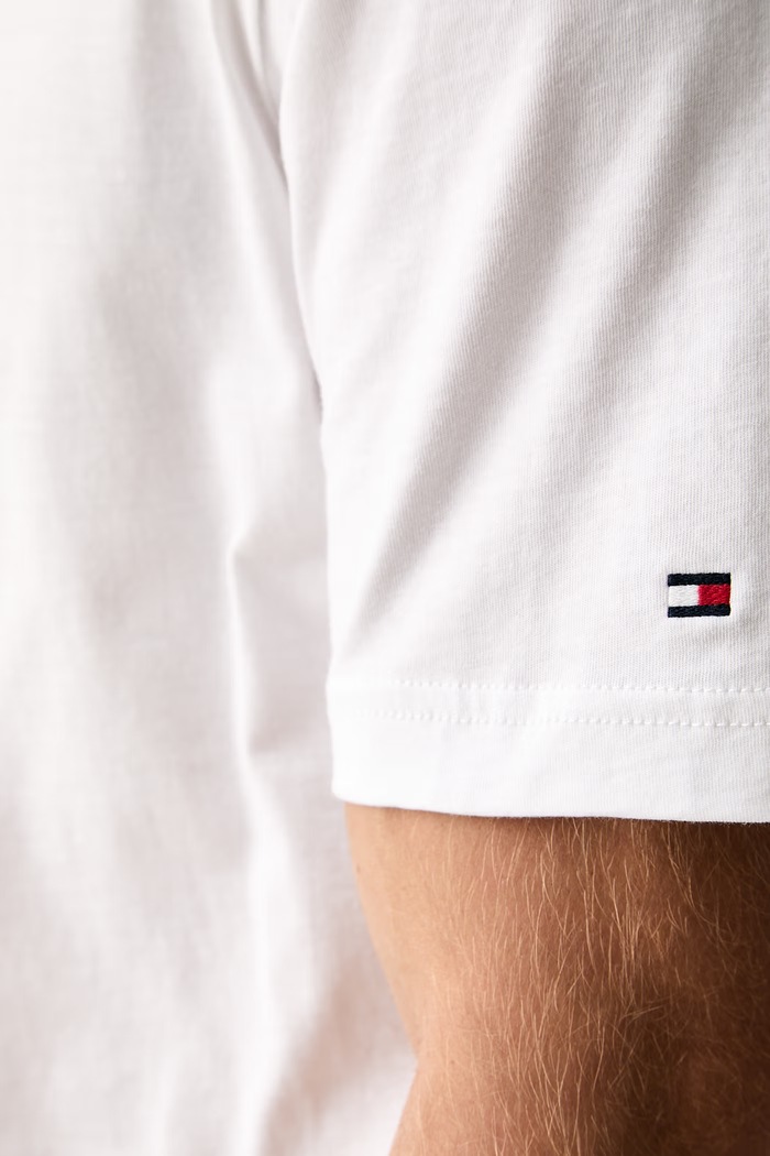 Tommy Hilfiger T-shirt męski bawełniany MW0MW44882 biały