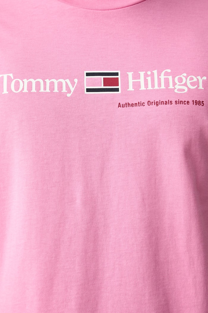 Tommy Hilfiger T-shirt męski bawełniany MW0MW44875 różowy
