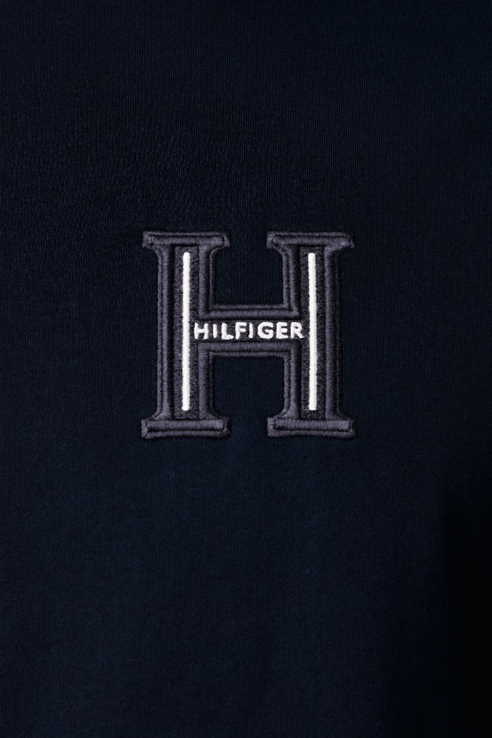 T-shirt ανδρικό βαμβακερό Tommy Hilfiger MW0MW44917 σκούρο μπλε