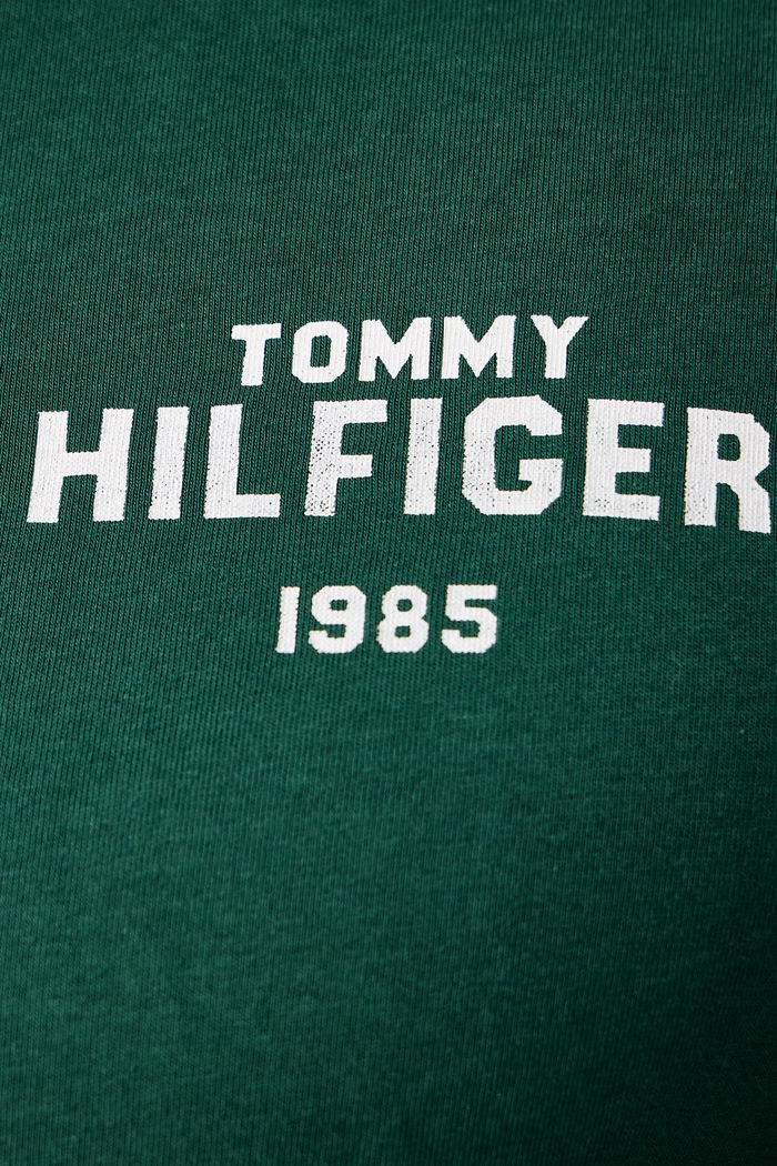 T-shirt ανδρικό βαμβακερό Tommy Hilfiger πράσινο MW0MW44878