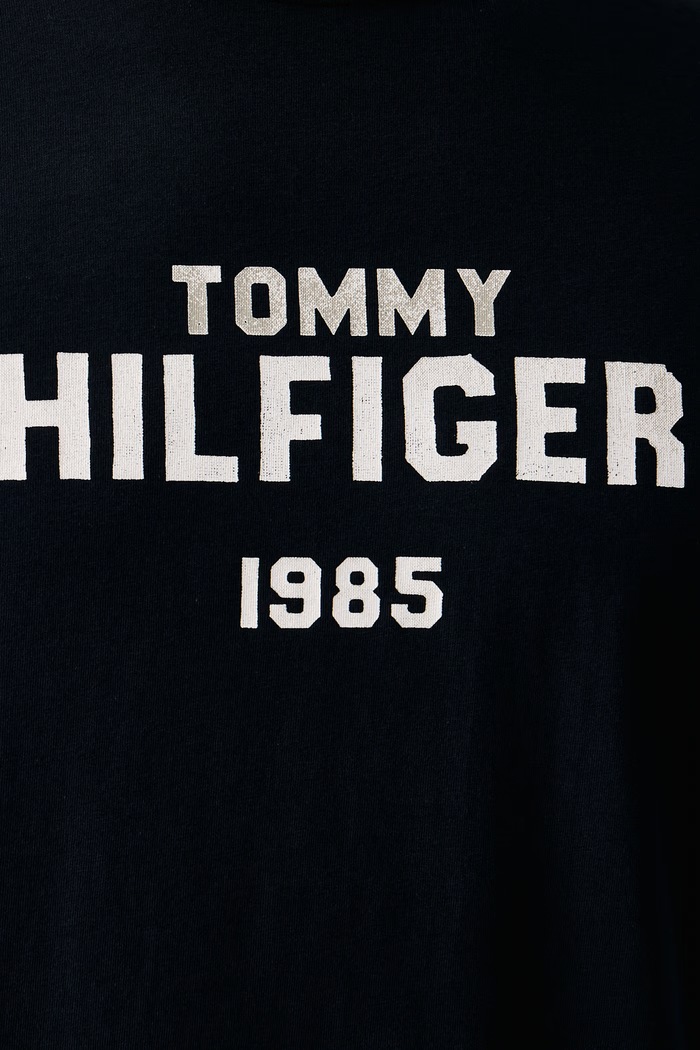 Majica za muškarce od pamuka Tommy Hilfiger MW0MW44877 mornarsko plava