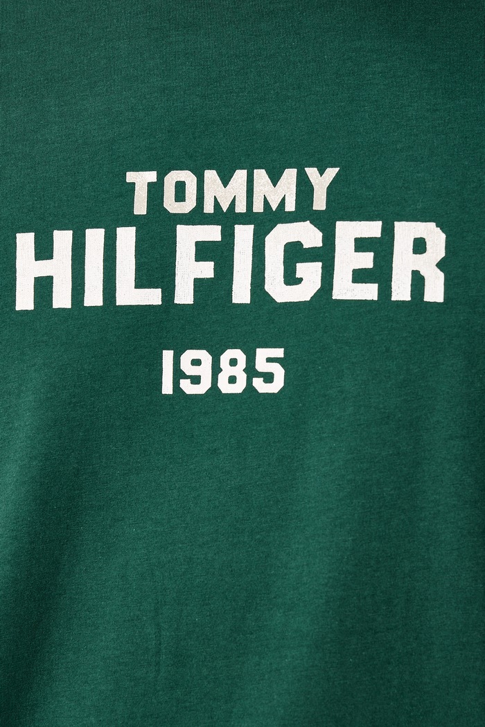 Majica za muškarce od pamuka Tommy Hilfiger MW0MW44877 zelena