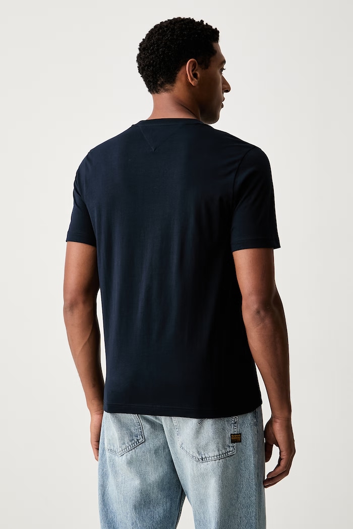Abbigliamento Tommy Hilfiger t-shirt da uomo in cotone MW0MW45188 blu navy