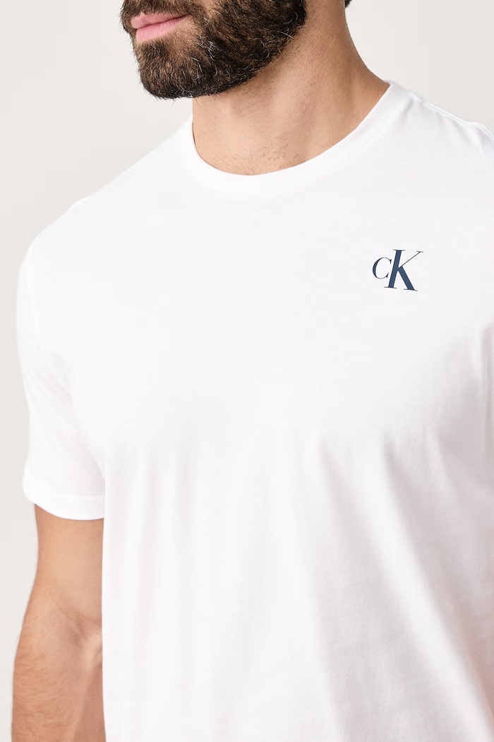 T-shirt męski bawełniany Calvin Klein Jeans LV04RH815G biały