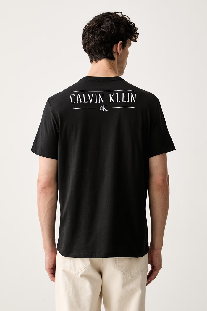 Calvin Klein Jeans T-shirt męski bawełniany czarny LV04RH815G