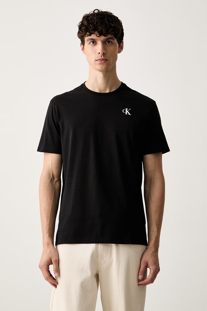 Odzież Calvin Klein Jeans T-shirt męski bawełniany LV04RH815G czarny