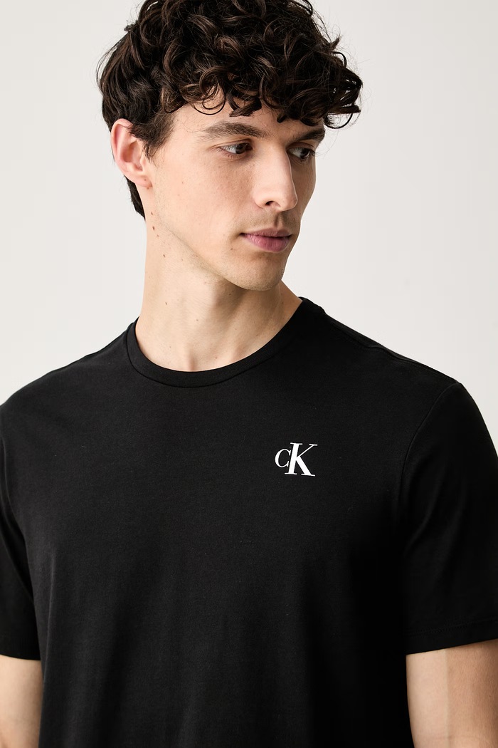 Calvin Klein Jeans T-shirt męski bawełniany czarny LV04RH815G