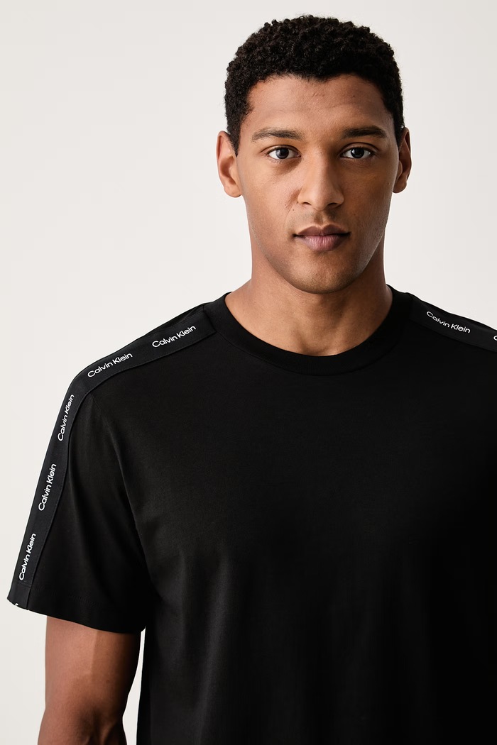 Calvin Klein Jeans kratka majica moška bombažna črna LV04RH201G