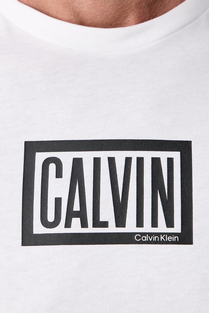Tričko pánske bavlnené Calvin Klein Jeans biela LV04RH818G