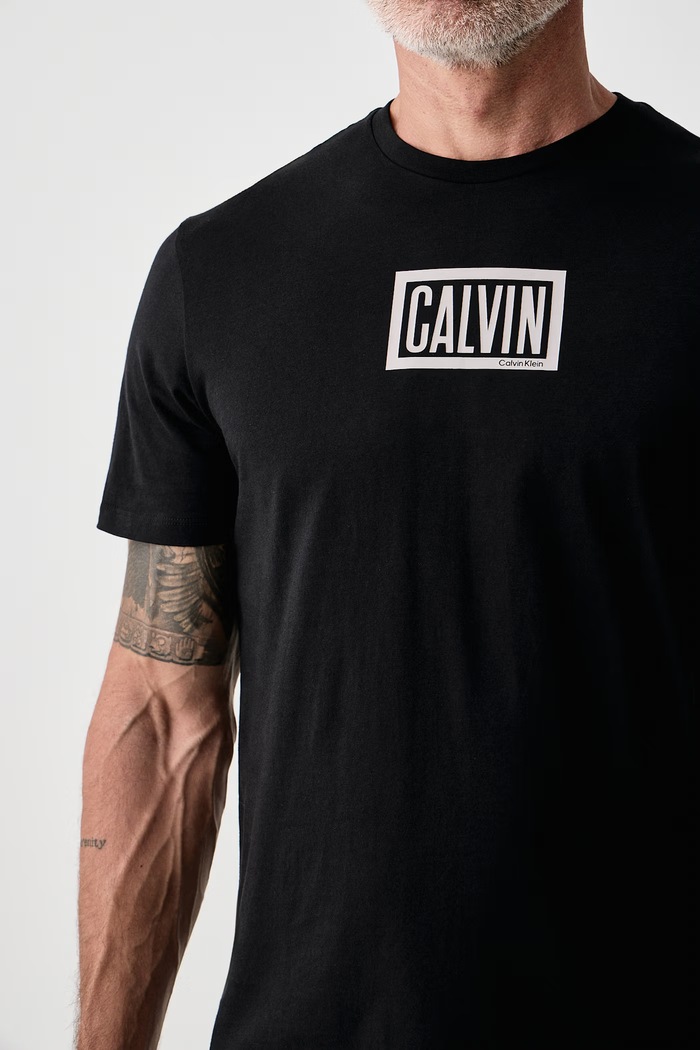 Odzież Calvin Klein Jeans T-shirt męski bawełniany LV04RH818G czarny