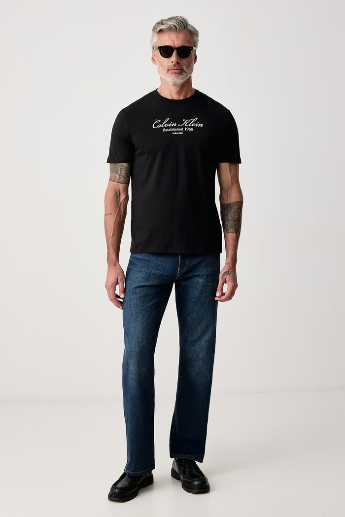 Calvin Klein Jeans Tričko pánske bavlnené LV04RH830G čierna AW26