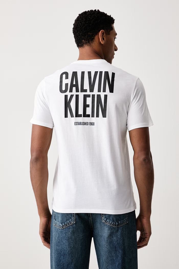 Odzież Calvin Klein Jeans T-shirt męski bawełniany LV04RH816G biały