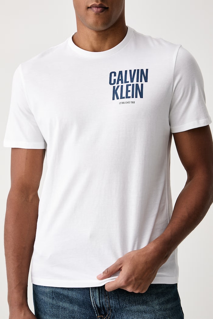 T-shirt męski bawełniany Calvin Klein Jeans LV04RH816G biały