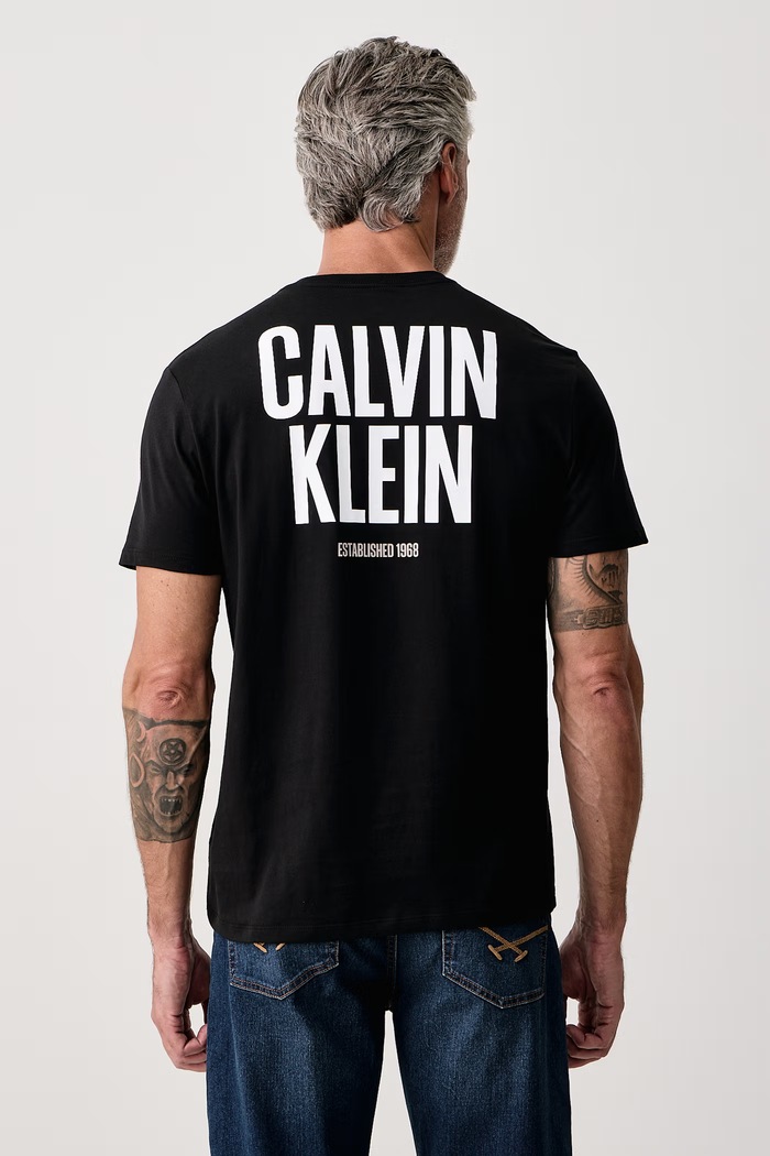 Calvin Klein Jeans Tričko pánske bavlnené čierna LV04RH816G