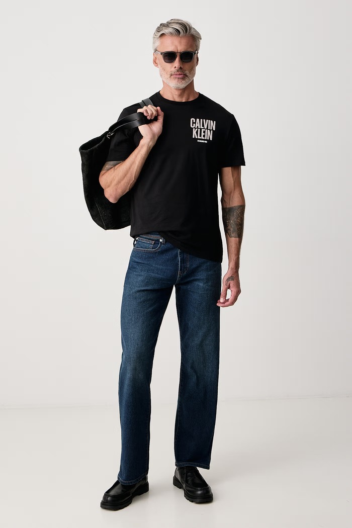 Calvin Klein Jeans Tričko pánske bavlnené LV04RH816G čierna AW26