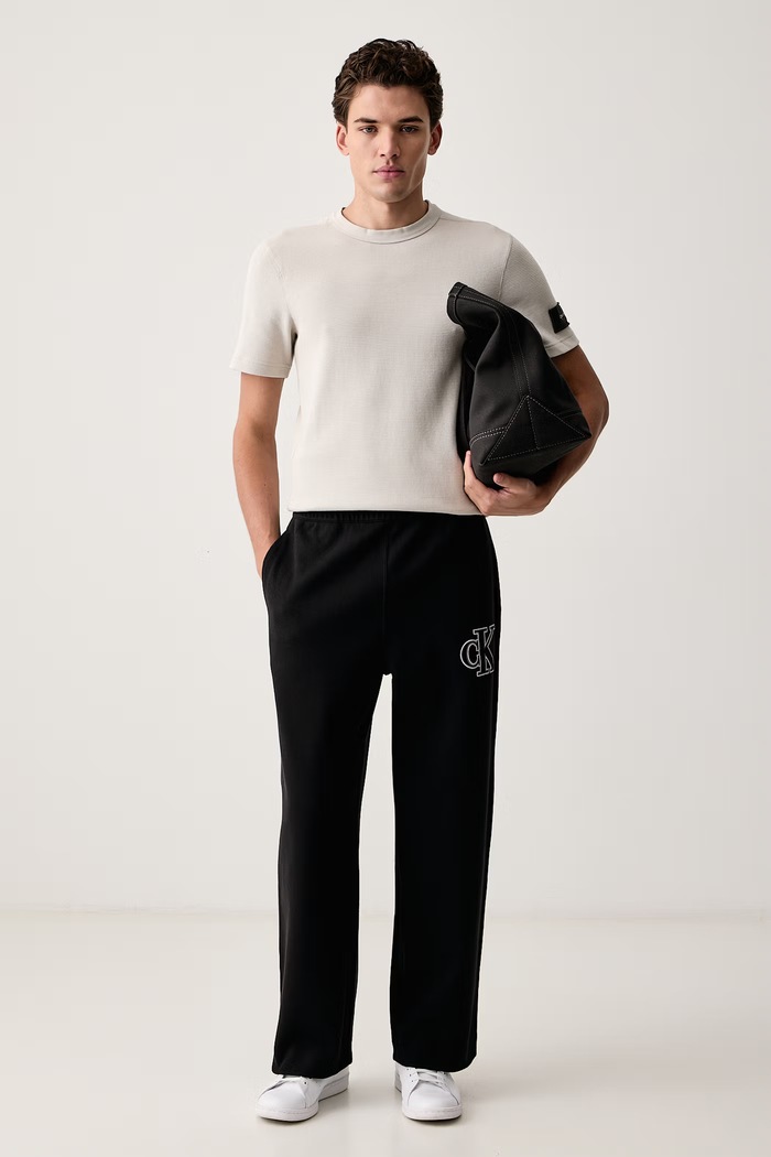 Calvin Klein Jeans Majica za muškarce od pamuka LV04RJ208G siva AW26
