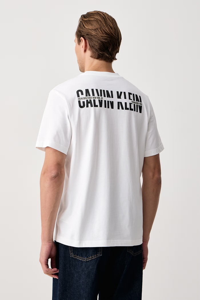 Odzież Calvin Klein Jeans T-shirt męski bawełniany LV04RH821G biały