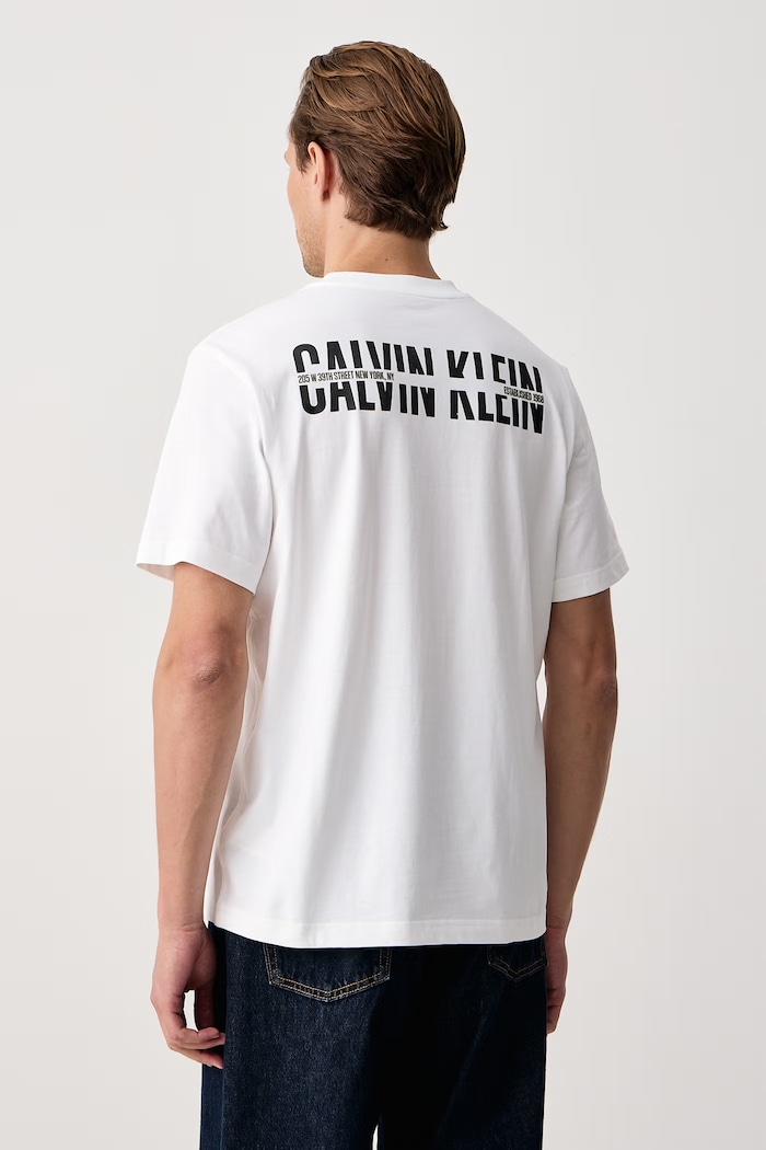 Odzież Calvin Klein Jeans T-shirt męski bawełniany LV04RH821G biały