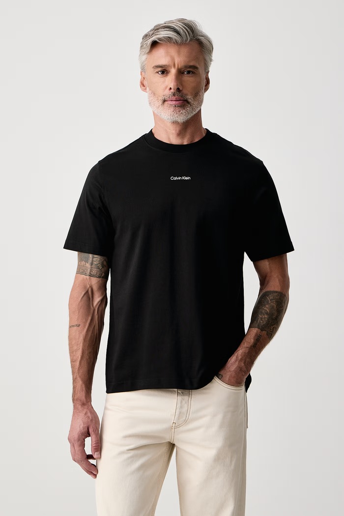 Дрехи Calvin Klein Jeans Тениска мъжка от памук LV04RH821G черен