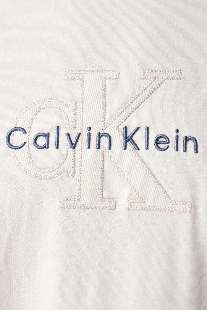 T-shirt męski bawełniany Calvin Klein Jeans beżowy LV04RH800G