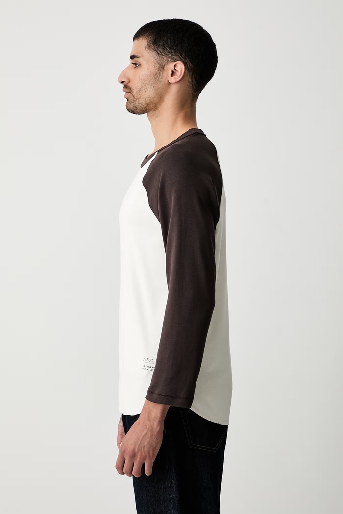 A.P.C. GOTS longsleeve bawełniany męski beżowy COHMW.H26545