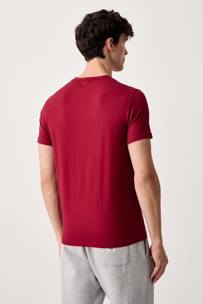 Odzież Emporio Armani Underwear T-shirt lounge męski bawełniany z elastanem 2-pack EM000392.AF25019 czarny